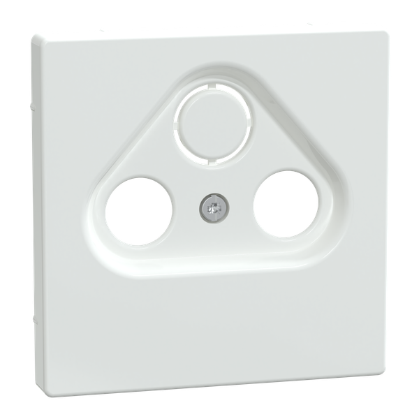 Central plate for antenna socket-outlets 2/3 holes, lotus white, System Design image 4
