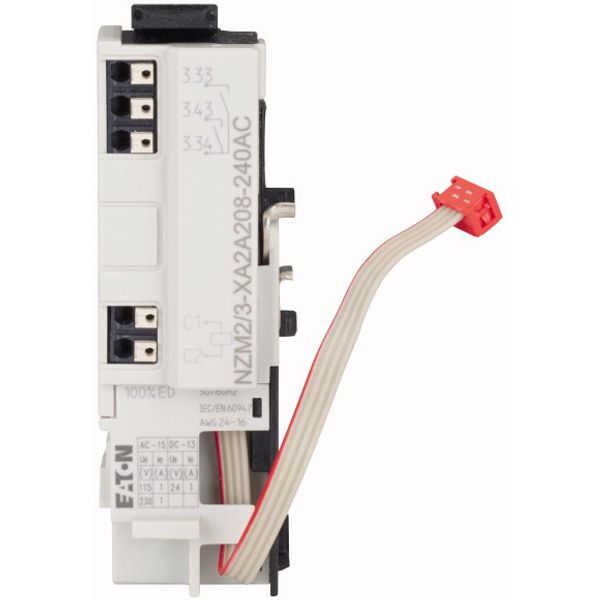 Shunt release for NZM2/3, configurable relays, 2NO, 208-240AC, Push-in terminals image 2