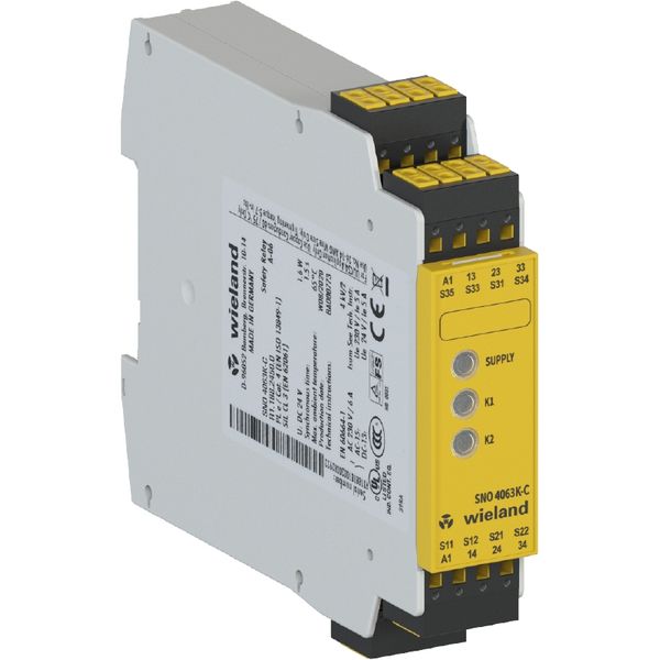 DEVICE FOR MONITORING OF SAFETY-RELATED CIRCUITS SNO4063K-C AC/DC 24V image 1