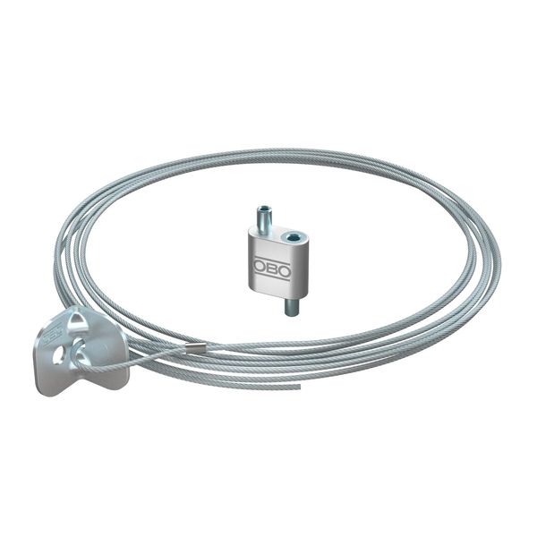 QWT UW 2 2M G Suspension wire with universal angle 2x2000mm image 1