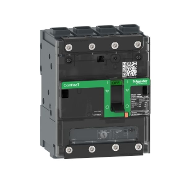 Circuit breaker, ComPacT NSXm 100N, 50kA/415VAC, 4 poles 3D (neutral not protected), TMD trip unit 50A, EverLink lugs image 2