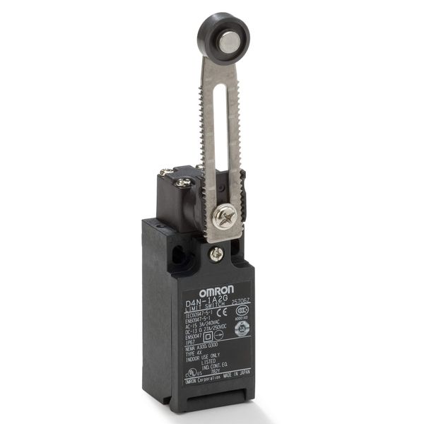 Limit switch, D4N, Pg13.5 (1-conduit), 1NC/1NO (slow-action), Adjustab image 2