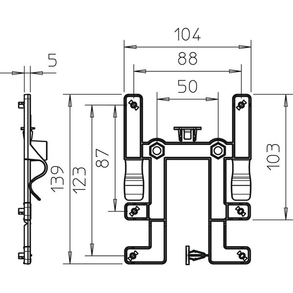 BE TS KR Fastening element T60-T100 for cable trays image 2