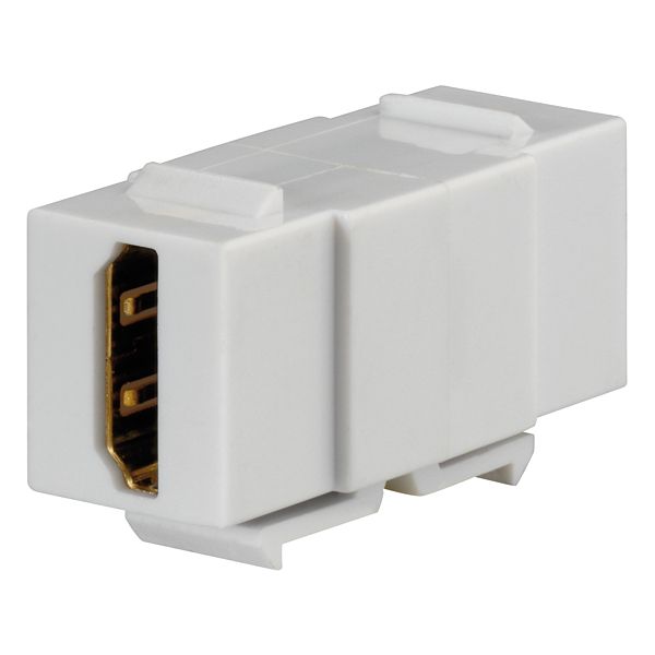 HDMI-Keystone-Modul, schwarz (ähnlich RAL 9005), für Montageadapter KMK-MA Up und andere Einbauadapter image 1