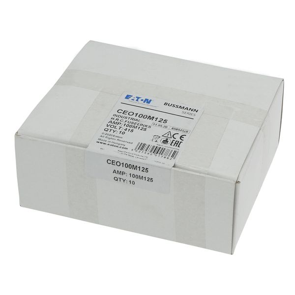 Fuse-link, LV, 100 A, AC 415 V, BS88/A4, 27 x 110 mm, gM, BS, 100M125 image 15