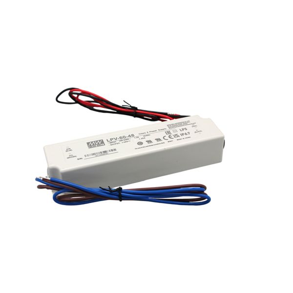 LPV-60-48 Led driver, Class2 60W, 48V, 1.25A CV, MEAN WELL image 2