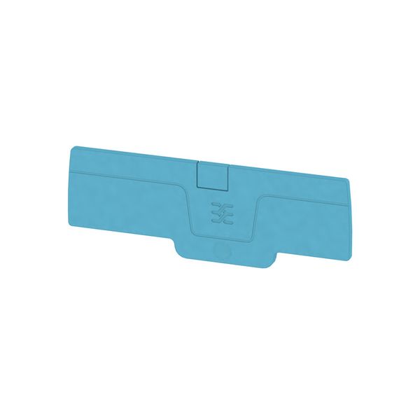 End plate (terminals), 84.65 mm x 2.1 mm, blue image 1