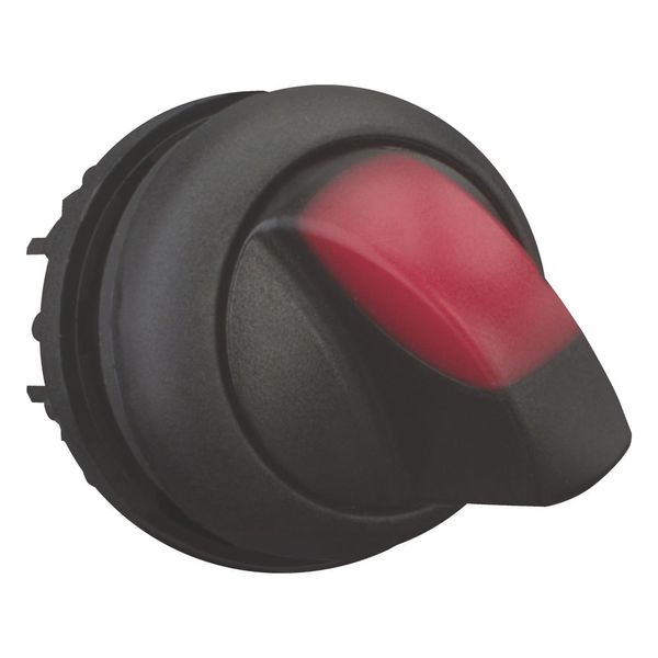 Illuminated selector switch actuator, RMQ-Titan, With thumb-grip, maintained, 2 positions (V position), red, Bezel: black image 7