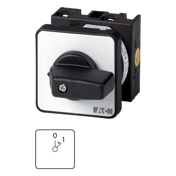 On switches, T0, 20 A, flush mounting, 2 contact unit(s), Contacts: 3, 45 °, momentary, With 0 (Off) position, With spring-return to 0, 0 image 3