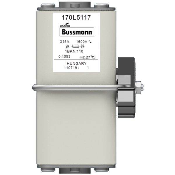 Fuse-link, high speed, 315 A, AC 1600 V, Size 1, 65 x 70 x 110 mm, aR, IEC, single indicator image 1