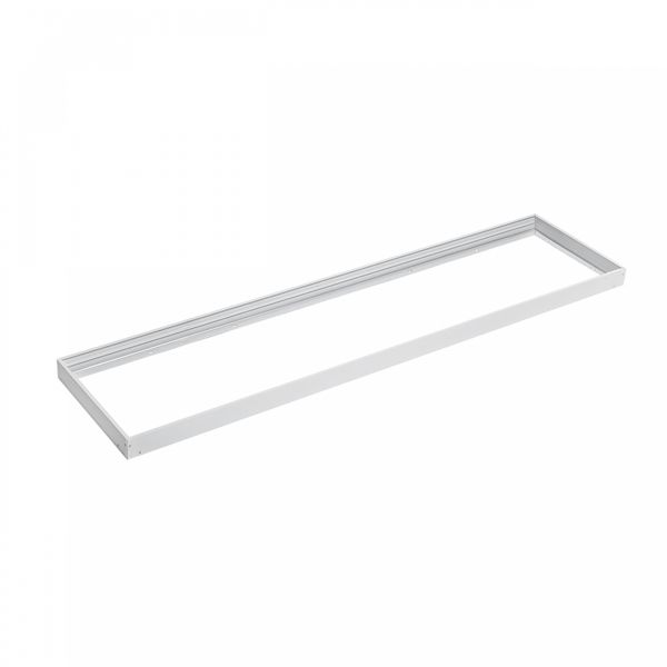 FRAME FOR SURFACE MOUNTING LUMINAIRE ALGINE SLIM / BACKLIGHT 300X1200X70MM WHITE FOLDED image 1