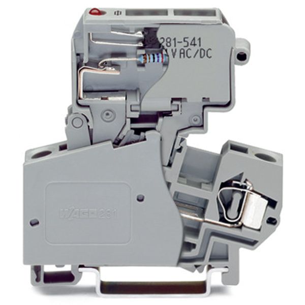 2-conductor fuse terminal block with pivoting fuse holder for miniatur image 4