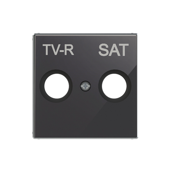 8550.1 CN Cover TV-R /SAT socket SAT Black - Sky Niessen image 1