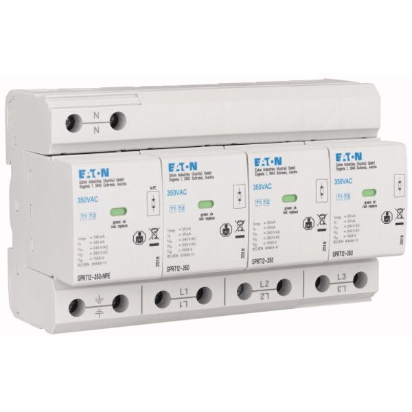 Combined arrester, transient voltage surge suppression T1&T2 image 2