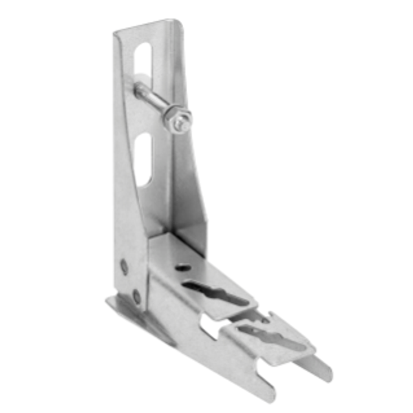 CSUM UNIVERSAL SURFACE-MOUNTING SUPPORT WITH INTEGRATED WALL PLUG - LENGHT 100 MM - MAX LOAD 140 KG - FINISHING: Z 275 image 1