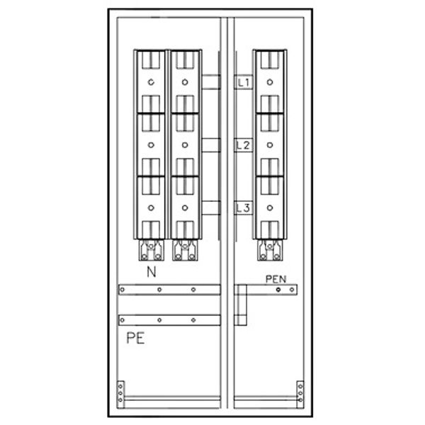 Mehrfach Hausanschlussk. STW Mš, 2HA-1EW, 1200x600x350mm image 1