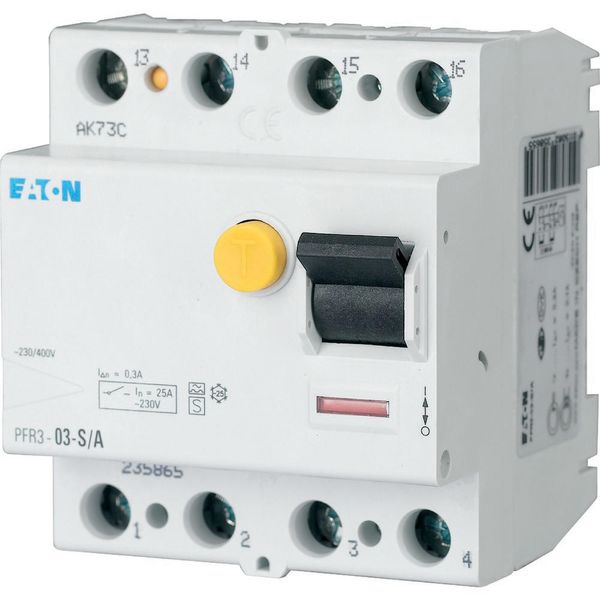 Residual current circuit breaker (RCCB), 100A, 4p, 300mA, type S/A image 2