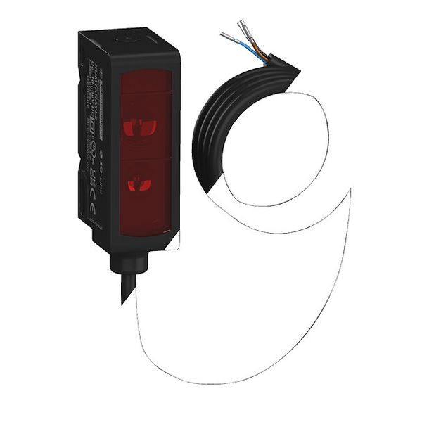 Photoelectric sensors XUMT, Transparent reflex, Plastic, Sn 2m, IO-Link, Cable 2m image 1