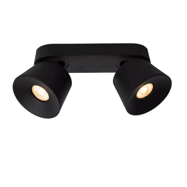 Lucide TRIGONO - Ceiling spotlight - 2xGU10 - Black image 1