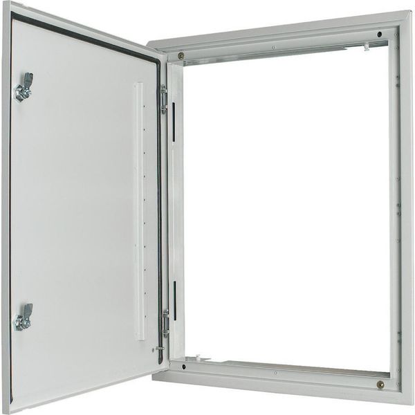 3-component flush-mounting door frame with door, open air, rotary lever, IP43, HxW=1760x1200mm image 2