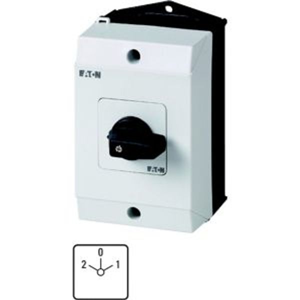 Multi-speed switches, T0, 20 A, surface mounting, 4 contact unit(s), Contacts: 8, 60 °, maintained, With 0 (Off) position, 2-0-1, Design number 5 image 4