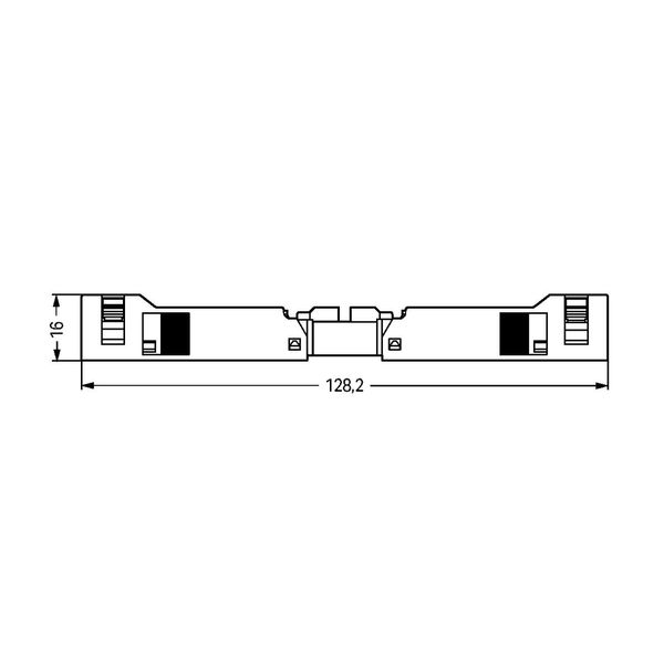 Socket with strain relief housing 4-pole black image 3