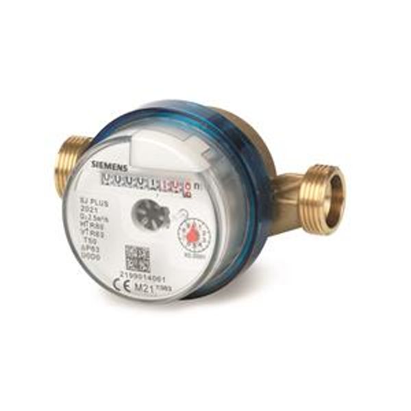 WFW240.D080 - Mechanical single-jet hot water meter with module slot, Q3 = 2.5 m³/h, L = 80 mm, G ¾ image 1