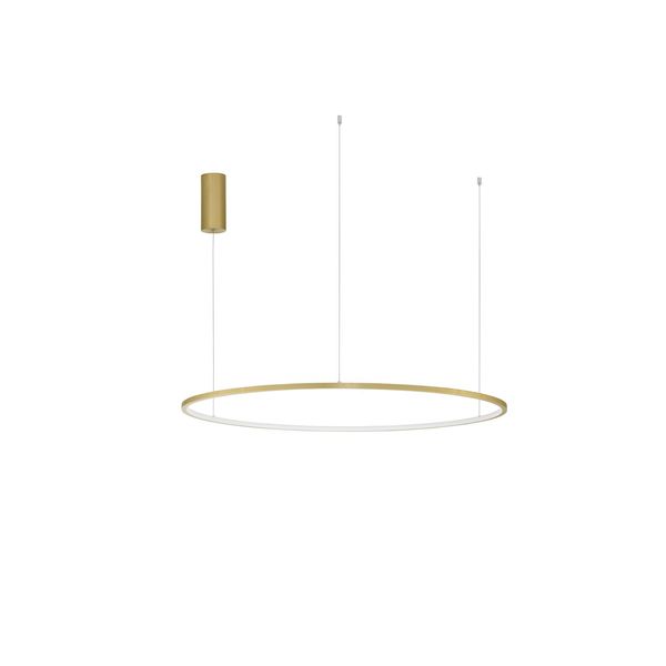 Triac Dimmable Brass Gold Aluminium   & Acrylic  LED 59 Watt 230 Volt   2144Lm 3000K IP20   D: 100 H: 200 cm Adjustable Height image 1