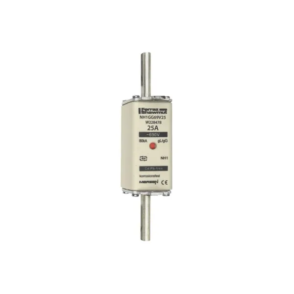 Fuse-link NH1 gG 690VAC 25A live tags Double indicator image 2