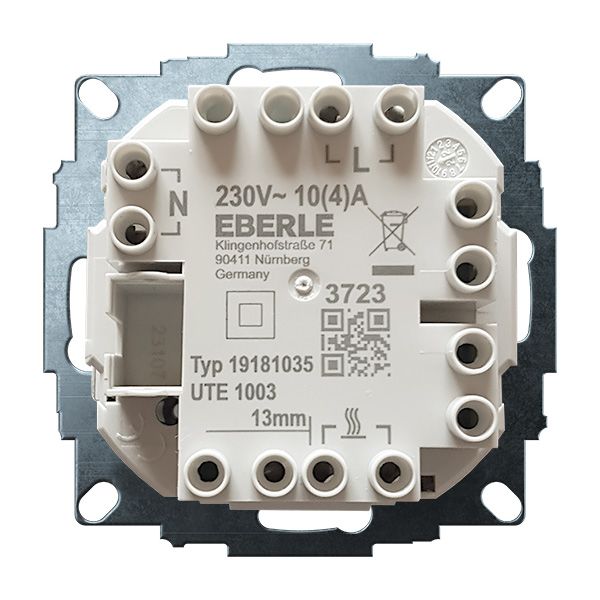 UP room controller, aluminum 55x55, 5-30C, AC 230V, 1NC, 10 A image 3