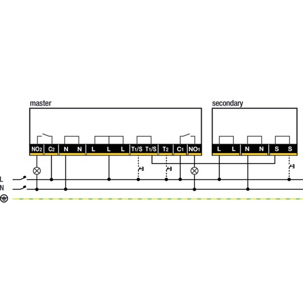 Presence detector P42LR, 230 V, master, 2 channels, 32-37 m, IP54, for image 4