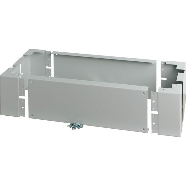 Plinth for cable connection baseframe, HxW=200x300mm, D=800mm, grey image 3