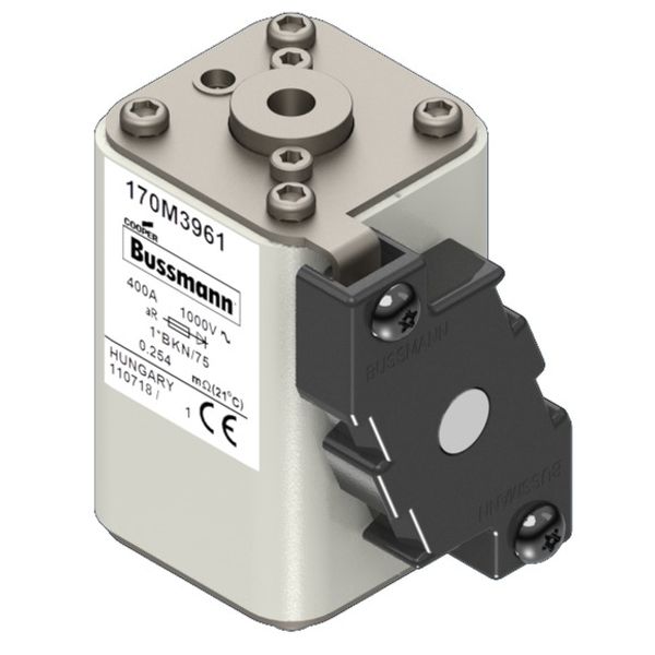 Fuse-link, high speed, 50 A, AC 1000 V, compact DIN 1, 43 x 61 x 138 mm, aR, DIN, IEC, type K indicator image 2