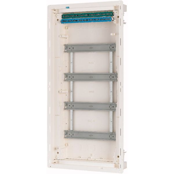 Compact distribution board-flush mounting, 4-rows, flush sheet steel door image 14