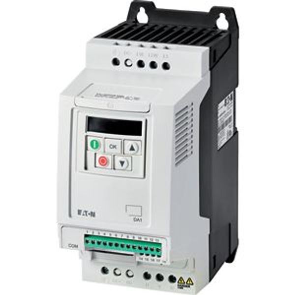 Variable frequency drive, 500 V AC, 3-phase, 4.1 A, 2.2 kW, IP20/NEMA 0, 7-digital display assembly image 2