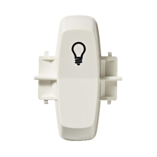 Renova - rocker - printed symbol LAMP - for S100 switch - white image 2