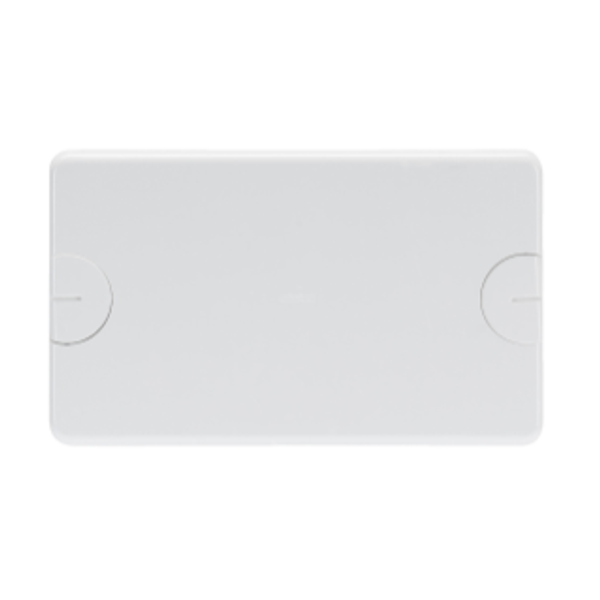 BLANK PLATE FOR RETTANGOLARI FLUSH-MOUNTING BOXES - 6 GANG (3+3 OVERLAPPING) - WITH SCREW - TONER BLACK image 1