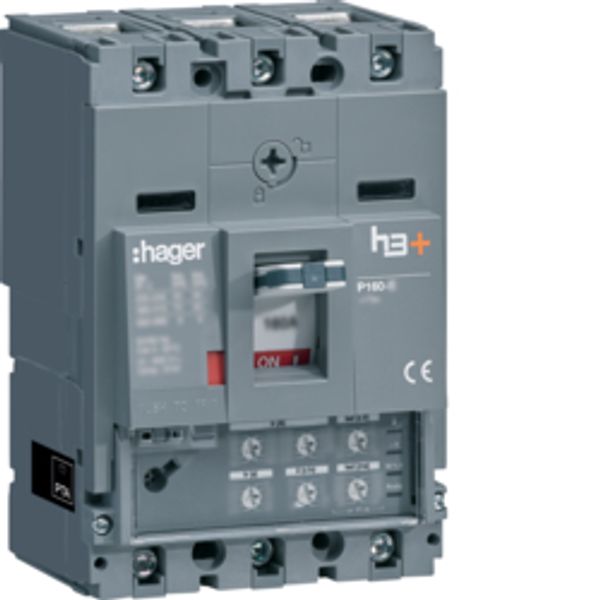 Compact circuit breaker h3+ P160 LSI 25 kA, 3-pole, In 100 A image 1