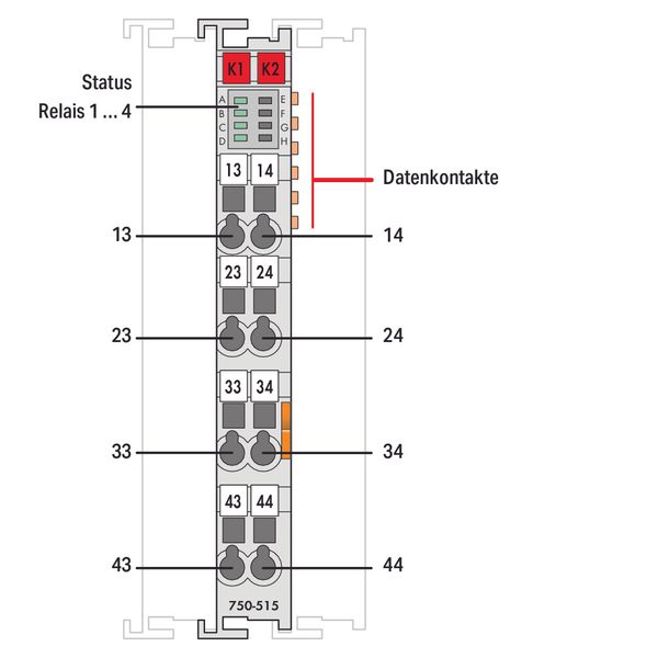 4-channel relay output AC 250 V 2.0 A - image 3