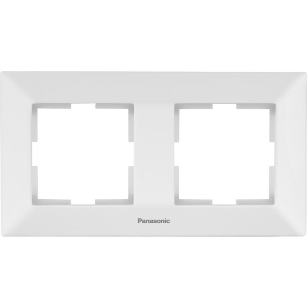 Arkedia Accessory White Two Gang Frame image 1