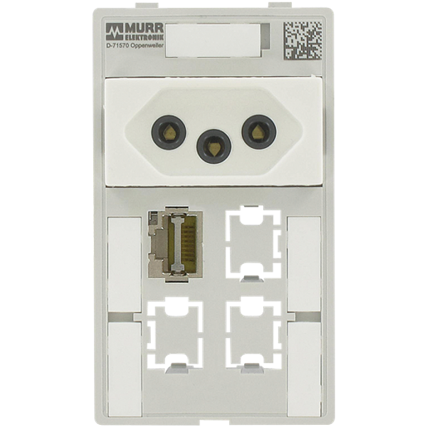 MODLINK MSDD SINGLE COMBI INSERT BRAZIL 1x RJ45 + 3x data cutout image 1