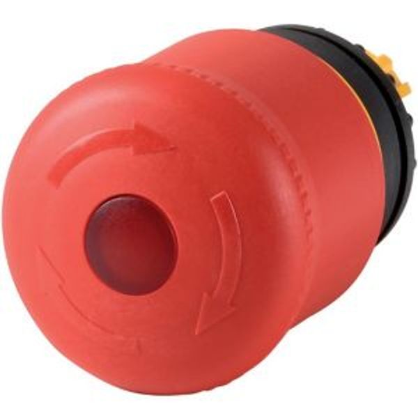 Emergency stop/emergency switching off pushbutton, RMQ-Titan, Mushroom-shaped, 38 mm, Illuminated with LED element, Turn-to-release function, Red, yel image 11