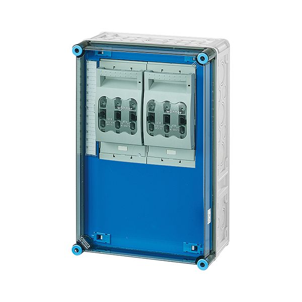 Mi load separator box IP65, 2x160A NH00 3p op Rail 250A 5-pin, 300x450 image 2