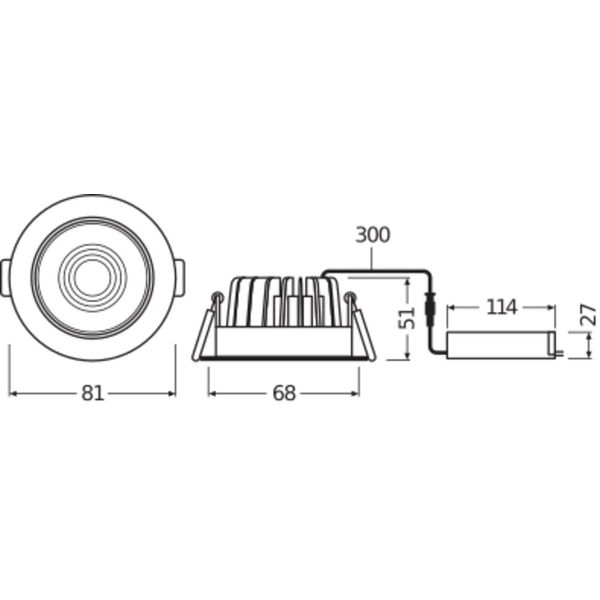 SPOT FIREPROOF DIM 8 W 3000 K IP65/IP20 SI image 8