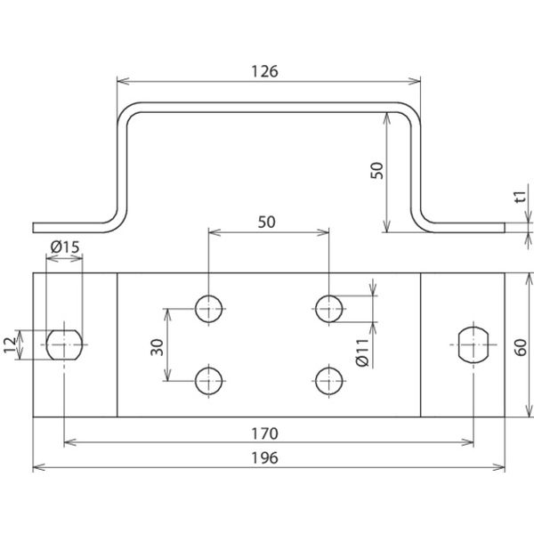 Earthing busbar StSt f. equipotential bonding with 2 x 2 terminals image 2