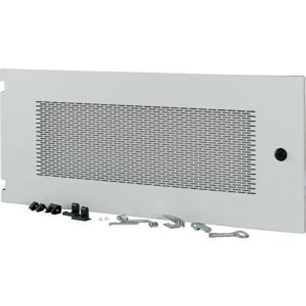 Section wide door, ventilated, HxW=350x800mm, IP31, grey image 4