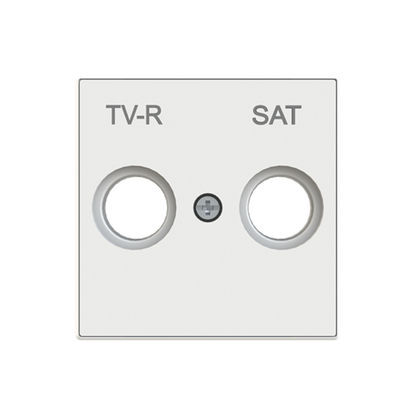 8550.1 BB Cover TV-R / SAT socket SAT White - Sky Niessen image 1