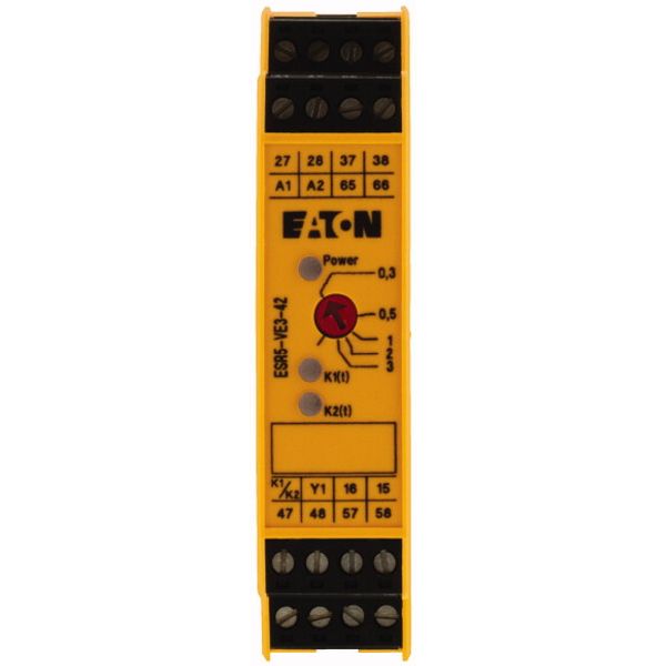 Contact expansion module, 24VDC/AC, 4 enabling paths off-delayed image 2