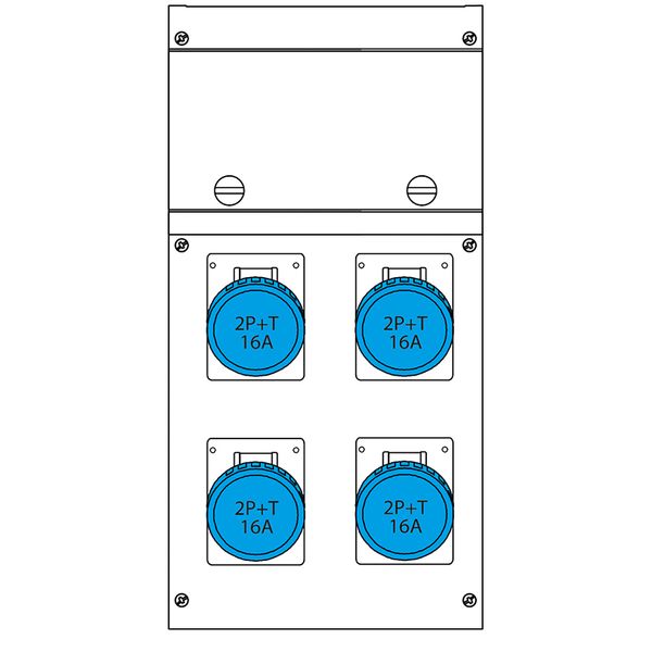 APPLIANCE INLET 3P+N+E 6H 125AIP67 BLACK image 1