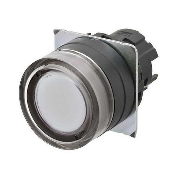 Pushbutton A22NZ 22 dia., bezel plastic, full guard, momentary, cap co A2270046A image 1